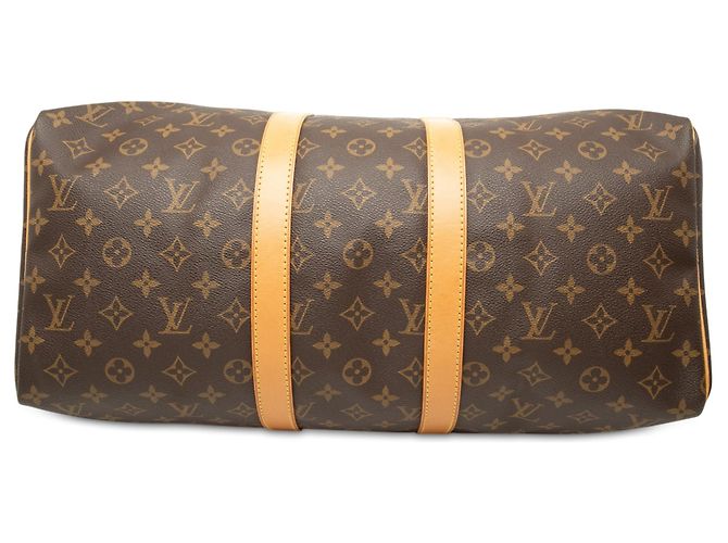 Borsa da viaggio Louis Vuitton Monogram Keepall 45 Marrone - vista 3