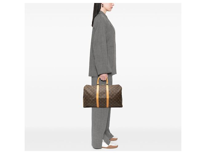 Borsa da viaggio Louis Vuitton Monogram Keepall 45 Marrone - vista 6
