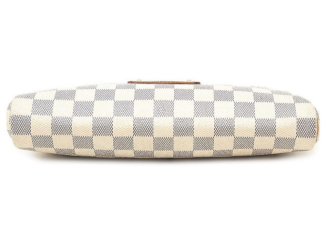 Borsa Satchel Louis Vuitton Damier Azur Eva Bianca Bianco - vista 3