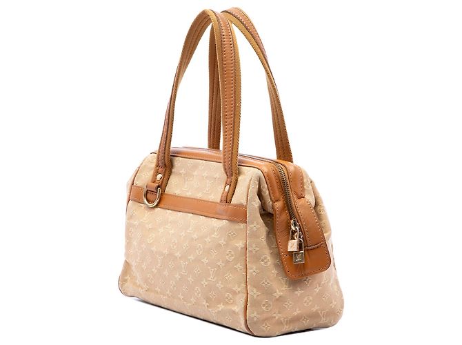 Bolsa de Ombro Louis Vuitton Monogram Mini Lin Josephine PM Castanha Marrom - vista 2