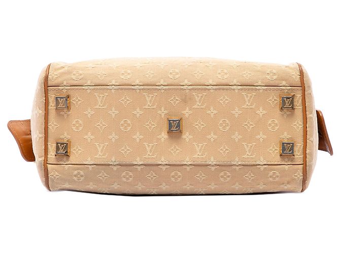 Bolsa de Ombro Louis Vuitton Monogram Mini Lin Josephine PM Castanha Marrom - vista 3