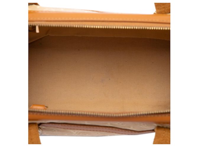 Bolsa de Ombro Louis Vuitton Monogram Mini Lin Josephine PM Castanha Marrom - vista 4