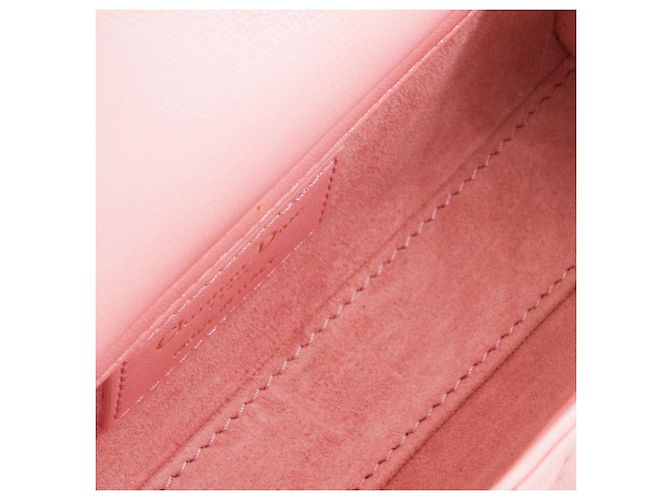 Autre Marque DIOR - Borsa a tracolla Lady D-Joy Dior in pelle iridescente rosa - vista 10