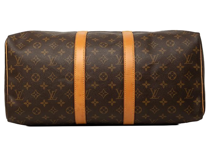 Sac de voyage Louis Vuitton Monogram Keepall 45 Marron - vue 3