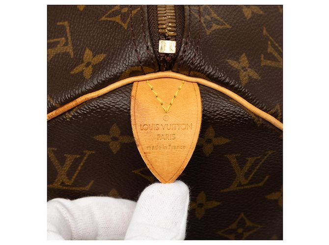 Sac de voyage Louis Vuitton Monogram Keepall 45 Marron - vue 5