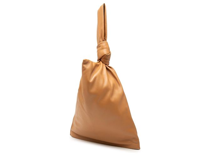 Borsa Bottega Veneta BV Twist in nappa marrone - vista 2