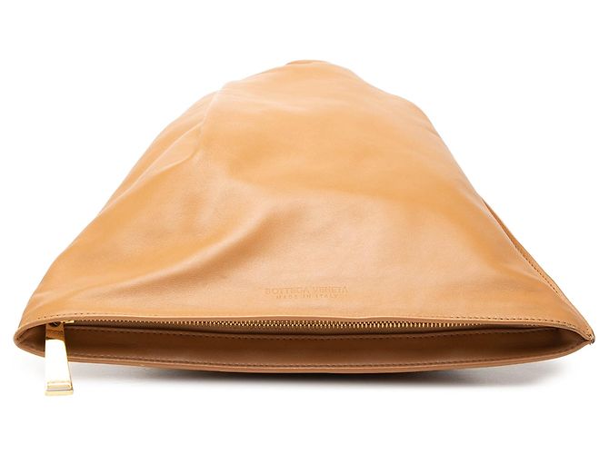 Borsa Bottega Veneta BV Twist in nappa marrone - vista 3