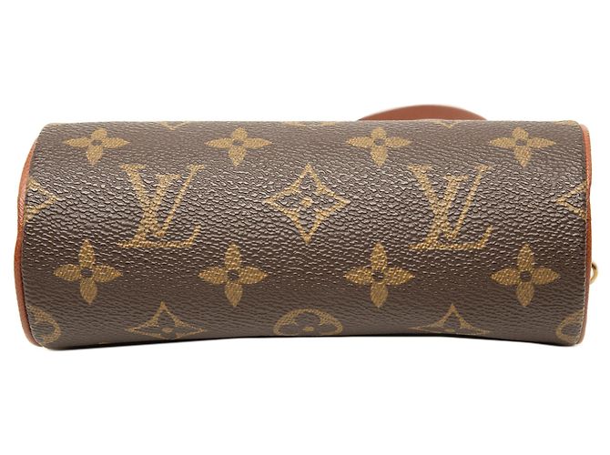 Borsa a mano Louis Vuitton Monogram Papillon Pochette Marrone - vista 3