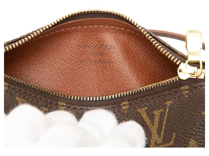 Borsa a mano Louis Vuitton Monogram Papillon Pochette Marrone - vista 5