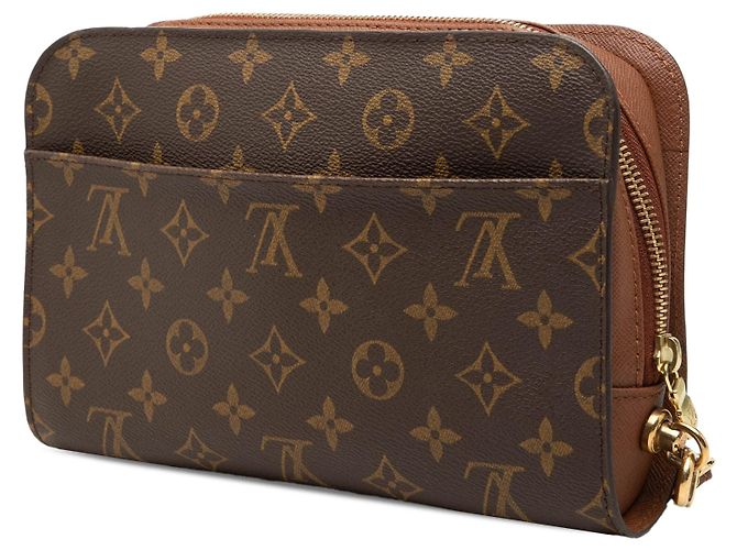 Borsa a pochette Louis Vuitton Monogram Orsay Marrone - vista 2