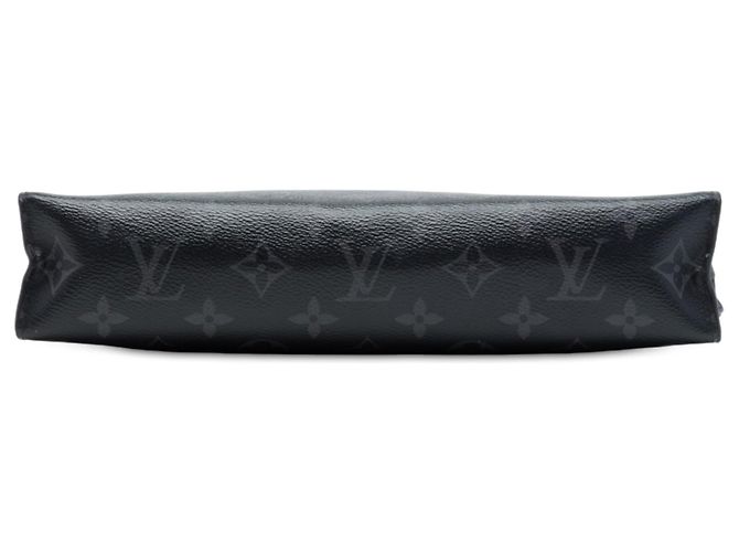 Borsa a Pochette Voyage MM Louis Vuitton Monogram Eclipse Nera Nero - vista 3