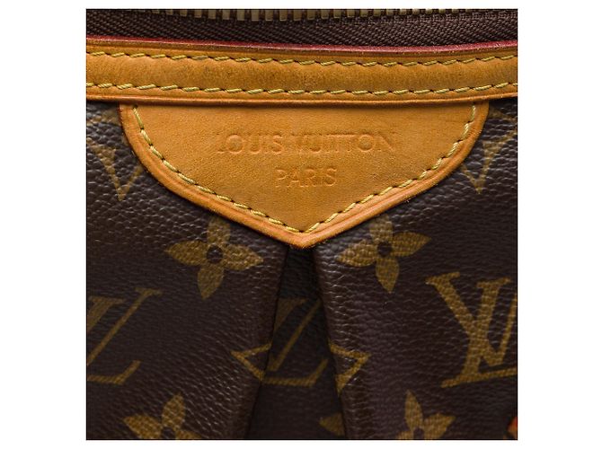 Borsa Satchel Louis Vuitton Monogram Palermo GM Marrone - vista 5