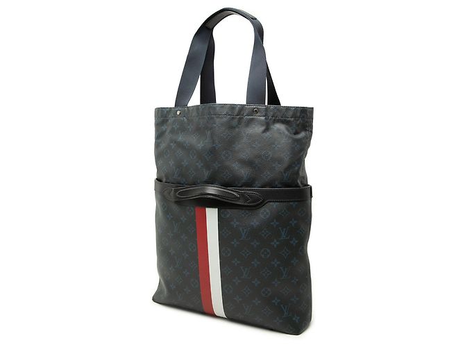 Borsa Ultralight Louis Vuitton Monogram Nera a Strisce Cobalt Nero - vista 2