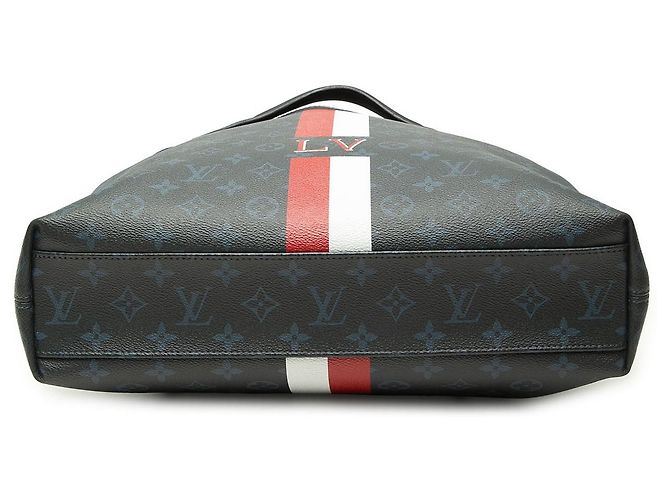 Borsa Ultralight Louis Vuitton Monogram Nera a Strisce Cobalt Nero - vista 3