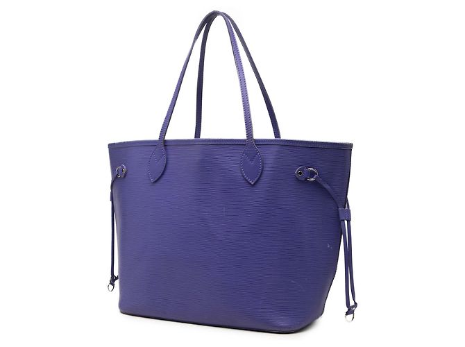 Borsa Tote Louis Vuitton Epi Neverfull MM Viola Porpora - vista 2