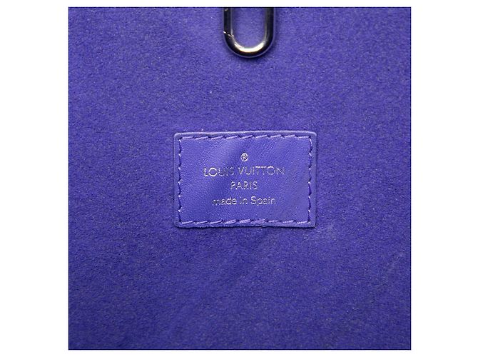 Borsa Tote Louis Vuitton Epi Neverfull MM Viola Porpora - vista 5