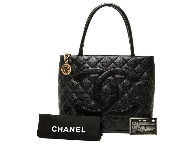 Tote Chanel Caviar Medallion Nera Nero - vista 7