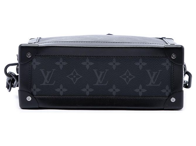 Bolsa Tiracolo Soft Trunk Louis Vuitton Monogram Eclipse preta Preto - vista 3