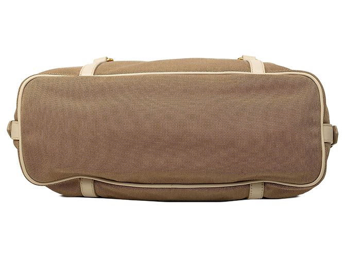 Beige Prada Canvas Canapa Logo Schultertasche - Ansicht 3