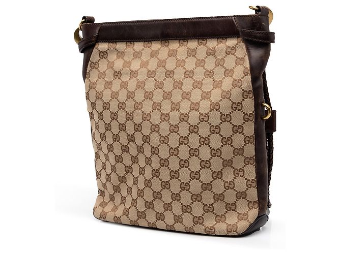 Borsa a Tracolla Gucci GG Canvas Beige - vista 2