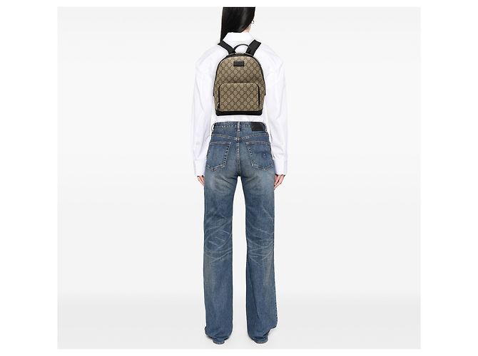 Petit sac à dos Gucci Eden Day GG Supreme noir - vue 6