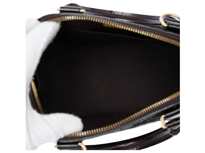 Borsa Satchel Alma BB Louis Vuitton Monogram Vernis Viola Porpora - vista 4