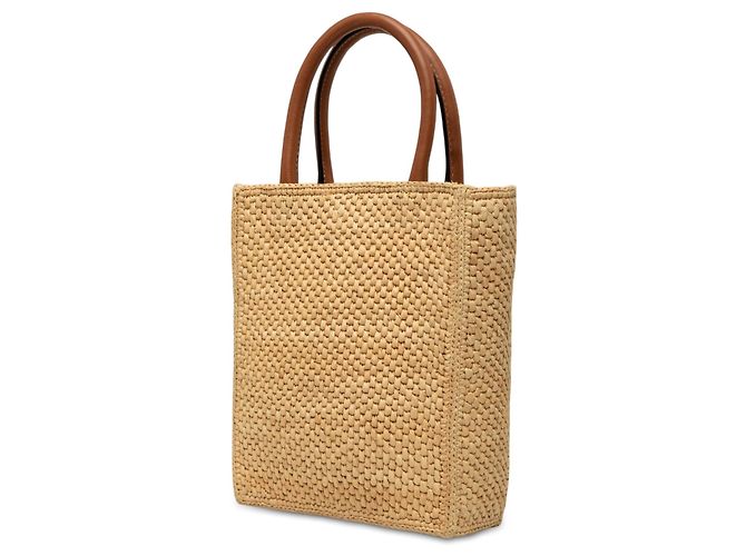 LOEWE Raffia Standard A5 Satchel Beige - Ansicht 2