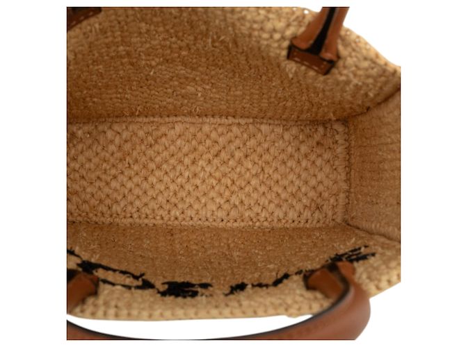 LOEWE Raffia Standard A5 Satchel Beige - Ansicht 4
