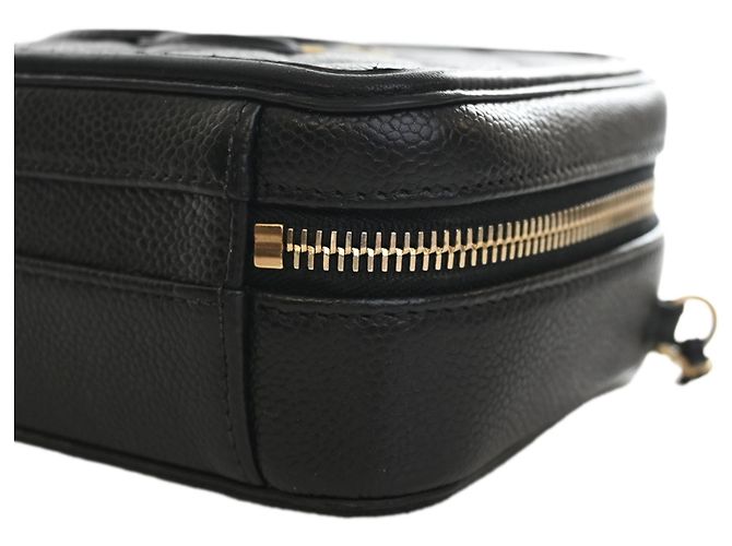 Borsa Vanity Satchel Chanel Small Caviar CC Filigree Nera Nero - vista 10