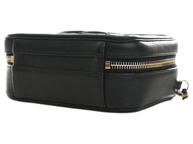 Borsa Vanity Satchel Chanel Small Caviar CC Filigree Nera Nero - vista 6