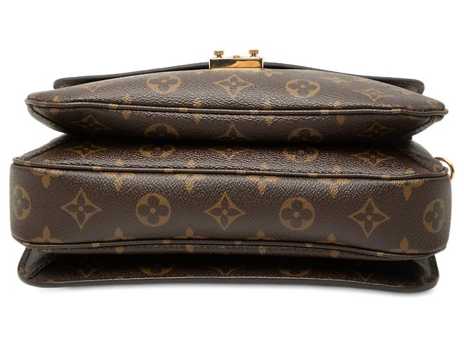 Borsa Louis Vuitton Monogram Pochette Metis Marrone - vista 3