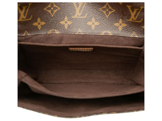 Borsa Louis Vuitton Monogram Pochette Metis Marrone - vista 4