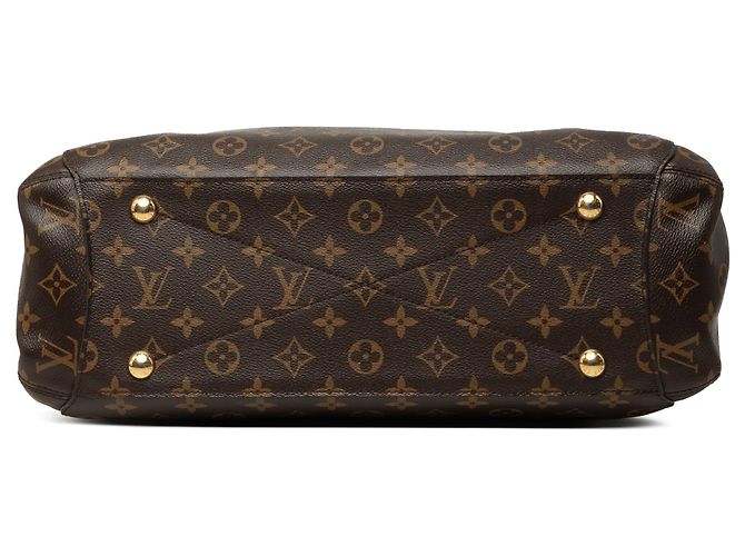 Borsa Satchel Louis Vuitton Monogram Montaigne GM Marrone - vista 3