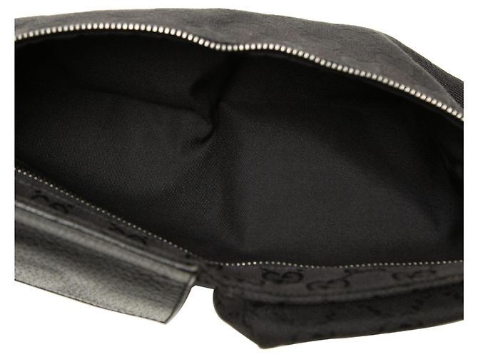 Borsa cintura Gucci GG Canvas con doppia tasca nera Nero - vista 4