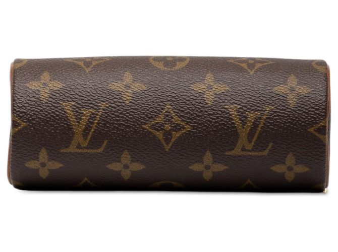 Borsa a mano Louis Vuitton Monogram Papillon Pochette Marrone - vista 3