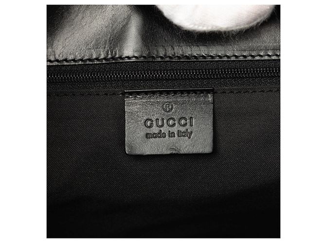 Borsa a tracolla Gucci GG Canvas Jackie Bardot Nera Nero - vista 5