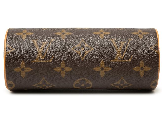 Borsa a mano Louis Vuitton Monogram Papillon Pochette Marrone - vista 3
