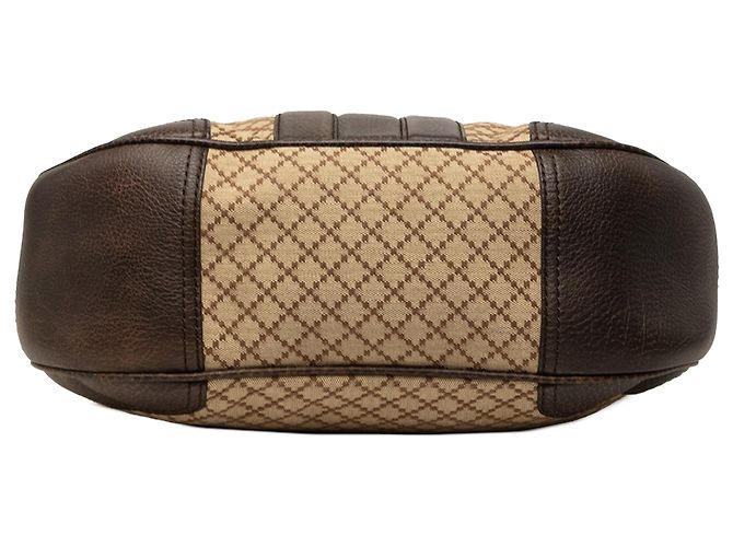 Borsa a tracolla Catherine Gucci Diamante Canvas Beige - vista 3