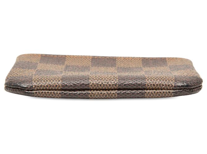 Louis Vuitton Damier Ebene Pochette Cles Coin Pouch Marrone - vista 3