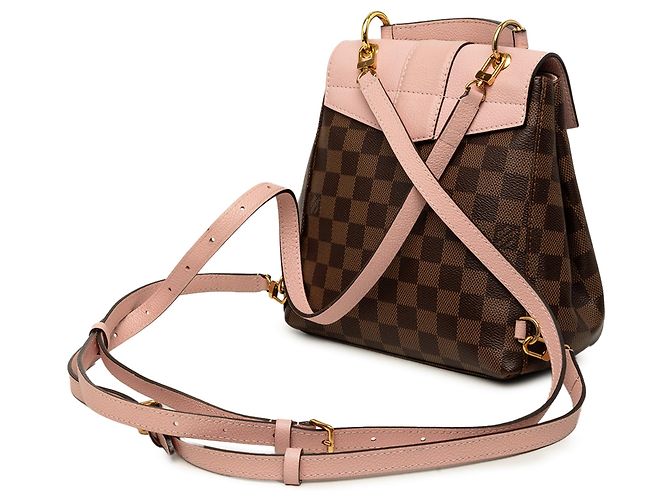 Zaino Louis Vuitton Damier Ebene Clapton Marrone - vista 2