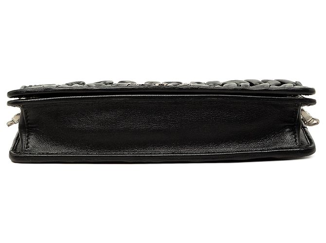Borsa a tracolla Prada Nappa Gaufre Wallet On Chain Nera Nero - vista 3