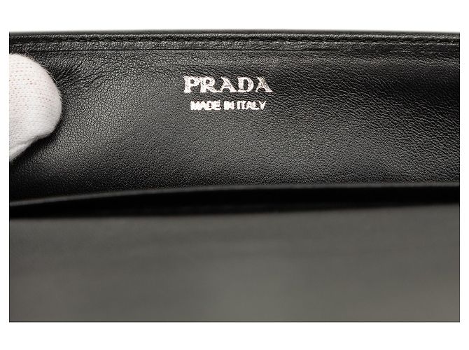 Borsa a tracolla Prada Nappa Gaufre Wallet On Chain Nera Nero - vista 5