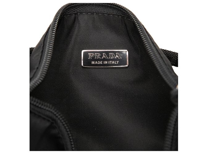 Prada Tessuto Pochette Schultertasche Schwarz - Ansicht 5