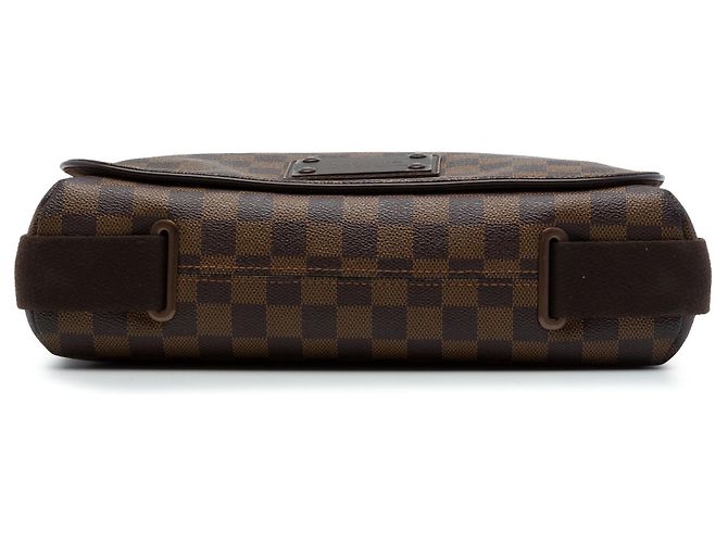 Borsa a tracolla Louis Vuitton Damier Ebene Brooklyn MM Marrone - vista 3