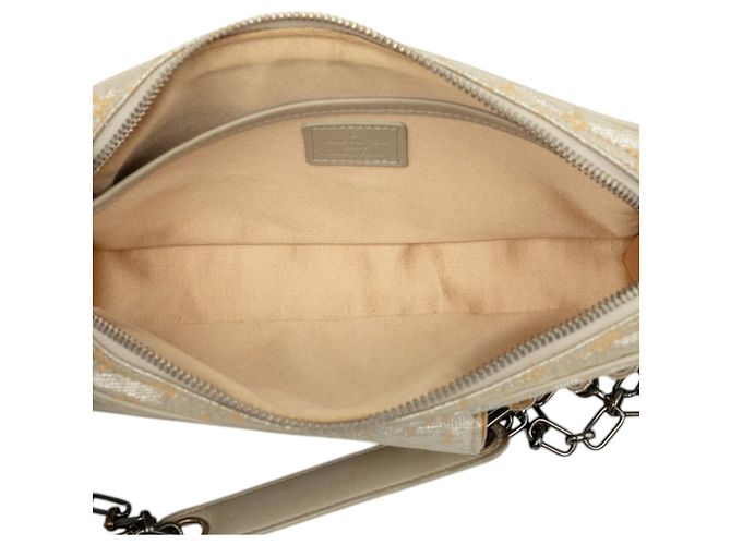 Louis Vuitton Monogram Mini Lin Shine McKenna Schultertasche Silber - Ansicht 4