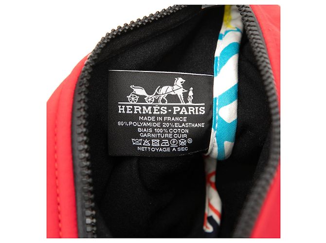 Custodia Hermès Neobain Medium in neoprene rosso - vista 5