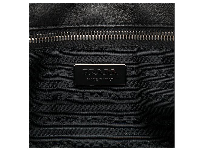 Borsa Tote Prada Tessuto Gaufre Nera Nero - vista 5