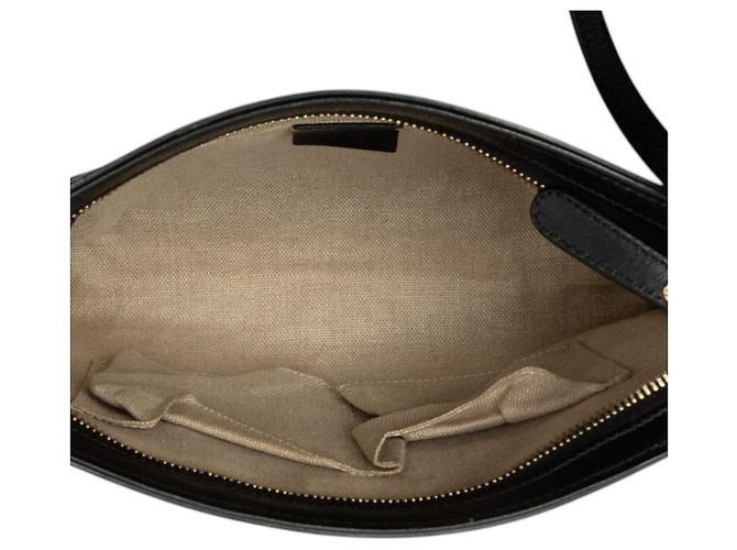 Borsa a tracolla Gucci Microguccissima nera Nero - vista 4