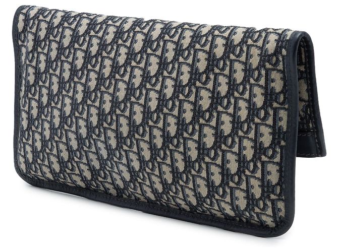 Autre Marque Clutch con patta Dior Oblique Canvas blu - vista 2