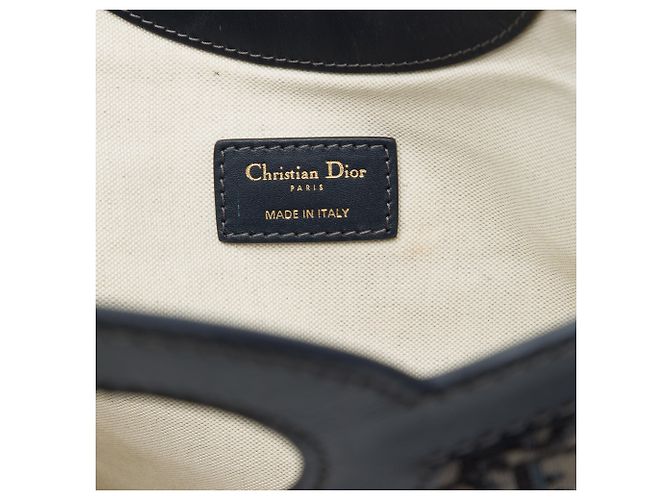Autre Marque Clutch con patta Dior Oblique Canvas blu - vista 5